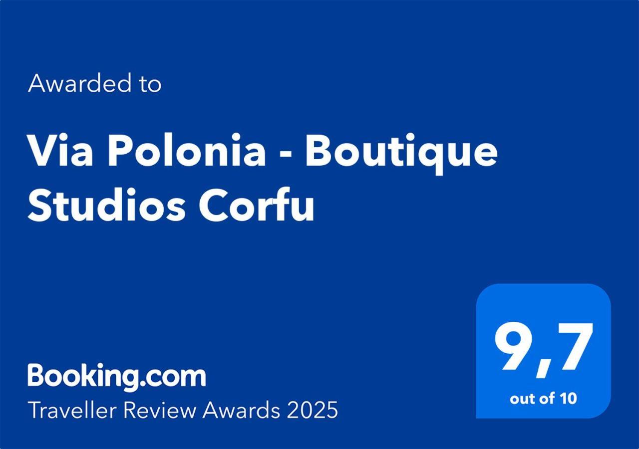 Via Polonia - Boutique Studios Corfu Ájosz Jeórjosz Kültér fotó